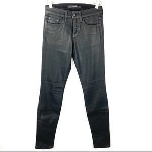 Joe’s Jeans Coated Black skinny jeans size 23